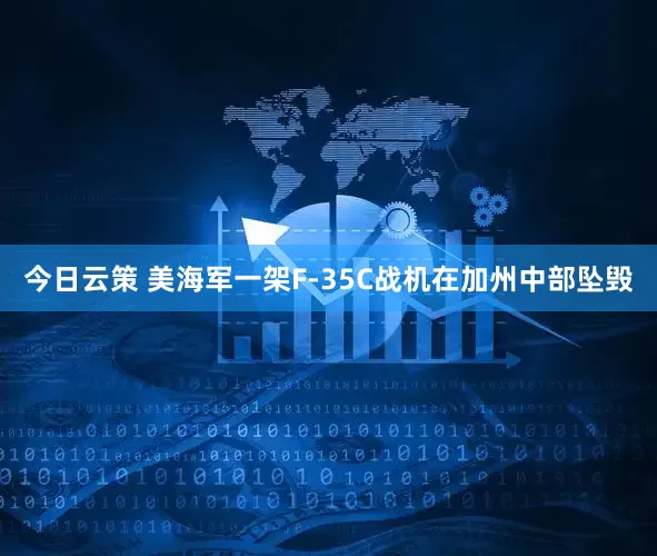 今日云策 美海军一架F-35C战机在加州中部坠毁